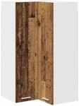 vidaXL H&auml;ngeschrank mit T&uuml;r Riga Altes Holz und Wei&szlig; 57 x 57 x 100 cm 884376