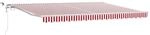 vidaXL Einziehbare Markise Rot und Wei&szlig; 450 x 300 cm 3330916