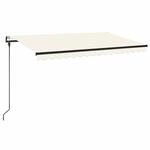vidaXL Markise Automatisch Einziehbar 450x300 cm Creme 3069127