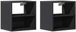 vidaXL Wand-Nachttische 2 Stk, Schwarz 40x31x39,5 cm 848745