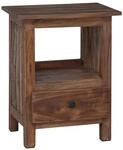 vidaXL Nachttisch Braun 30 x 30 x 47 cm Massives Holz 42012370