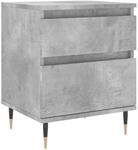 vidaXL Nachttisch Betongrau 40x35x50 cm Holzwerkstoff Modell 6
