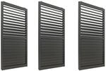 MCW Schiebet&uuml;r F&uuml;r Pergola L46 3er-Set Anthrazit