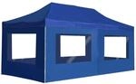 vidaXL Profi-Partyzelt Faltbar mit W&auml;nden Aluminium 6x3m Blau 45507