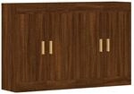 vidaXL Wandschr&auml;nke 2 Stk Braun Eichen-Optik Holzwerkstoff 3197904