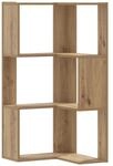 vidaXL Eck-B&uuml;cherregal 3 B&ouml;den Artisan-Eiche 50x50x102cm Holzwerkstoff 852599
