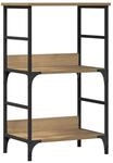 vidaXL B&uuml;cherschrank Artisan-Eiche 50x33x82 cm Holzwerkstoff 857465