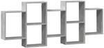 vidaXL Wandregal Betongrau 159x18x65 cm Holzwerkstoff 853212