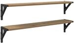 vidaXL Wandregale 2 Stk Artisan-Eiche 80 x 15 x 15,5 cm Holzwerkstoff 882854