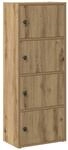 vidaXL B&uuml;cherregal Artisan-Eiche 40x24x102 cm Holzwerkstoff 860381