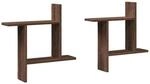 vidaXL Wandregale 2 Stk Braun Eichen-Optik 50x12x50 cm Holzwerkstoff 853260