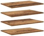 vidaXL Regalbrett 4 Stk Braun 60 x 40 x 1,5 cm Holzwerkstoff 875054