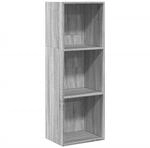 vidaXL B&uuml;cherregal Grau Sonoma 40x30x114 cm Holzwerkstoff 857872