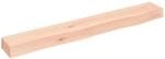 vidaXL Wandregal 80x10x6 cm Massivholz Eiche Unbehandelt 363538