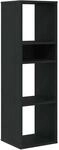 vidaXL B&uuml;cherregal Schwarz 34x31x112 cm Holzwerkstoff 860284