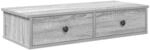 vidaXL Wandregal mit Schubladen Grau Sonoma 80x31x17 cm Holzwerkstoff 859955