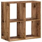 vidaXL B&uuml;cherregal Altholz-Optik 68,5x32x68,5 cm Holzwerkstoff 852832