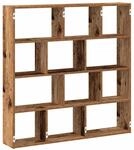 vidaXL W&uuml;rfelregal 12 F&auml;cher Altholz-Optik Holzwerkstoff 860011