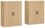 vidaXL Wandschr&auml;nke 2 Stk Sonoma-Eiche 69,5x34x90 cm 3195630
