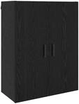 vidaXL Wandschrank Schwarz Eichen-Optik 69,5 x 34 x 90 cm 879521