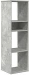 vidaXL B&uuml;cherregal Betongrau 34x31x112 cm Holzwerkstoff 860286
