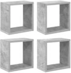 vidaXL W&uuml;rfelregale 4 Stk Betongrau 26x15x26 cm 807038