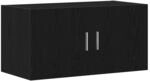 vidaXL Wandschrank Schwarz Eichen-Optik 80x39x40 cm Holzwerkstoff 862012