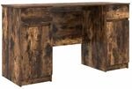 vidaXL Schreibtisch R&auml;uchereiche 140 x 49 x 76 cm Holzwerkstoff 3328511