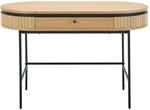 Vente-unique Schreibtisch Cardiona Schwarz Naturfarben Hell 120 cm