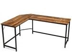 Costway Schreibtisch L-Form 168 x 125 x 74 cm Braun