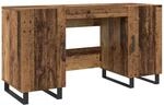 vidaXL Schreibtisch mit Regal Altholz 140 x 50 x 75 cm Holzwerkstoff 879528