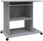 vidaXL Schreibtisch Grau Sonoma 80x50x75 cm Holzwerkstoff 815544