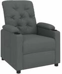 vidaXL Relaxsessel Dunkelgrau Stoff 339103