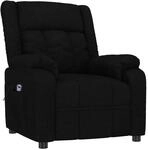 vidaXL Relaxsessel Elektrisch Schwarz Stoff 3143569