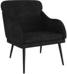 vidaXL Sessel Schwarz 63x76x80 cm Samt Modell 1