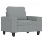 vidaXL Sessel Hellgrau 60 cm Stoff 359375