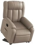 vidaXL Relaxsessel mit Aufstehhilfe Elektrisch Cappuccino Kunstleder 3205284