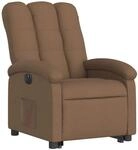 vidaXL Relaxsessel mit Aufstehhilfe Elektrisch Braun Stoff Modell 6