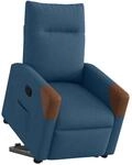 vidaXL Relaxsessel mit Aufstehhilfe Blau Stoff 3324012
