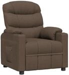 vidaXL Relaxsessel Braun Stoff 348074