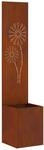 vidaXL Garten Sichtschutz-Leinwand Rostig 32 x 32 x 150 cm 876391