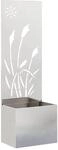 vidaXL Garten Sichtschutz-Leinwand Silber 50 x 140 cm Edelstahl 876431