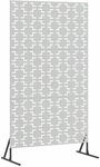 vidaXL Sichtschutz Grau 100 x 50 x 180 cm Stahl 868582