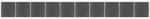 vidaXL Zaunelement Set WPC 1737x186 cm Schwarz 3070437