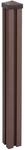MCW WPC-Pfosten Savoie-WPC-Zaun Pfeiler Pfahl Stecksystem - 98cm Braun