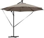 vidaXL Auskragender Bananenschirm Taupe 294 x 294 x 248 cm 42003386