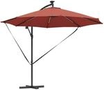 vidaXL Auskragender Bananenschirm Terrakotta 294 x 294 x 248 cm 42003390