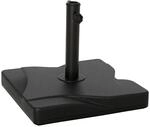 Outsunny Sonnenschirmst&auml;nder HDPE Zement Metall Schwarz 41,5L x 41,5B x 33H cm
