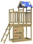 vidaXL Spielturm Braun Massives Impr&auml;gniertes Holz 3417183