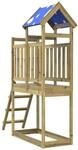 vidaXL Spielturm Braun Massives Impr&auml;gniertes Holz 3417180